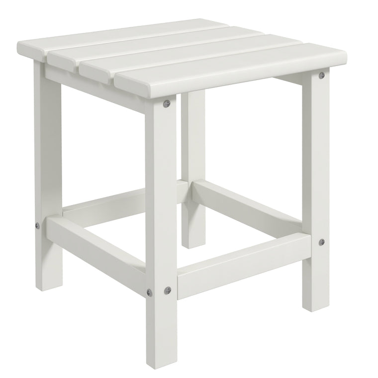 15" Square Weather-Resistant HDPE Side Table