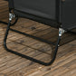 Set of 2 Folding Outdoor Lounge Chair, Sun Tanning Chairs with Reclining Back, Breathable Mesh for Beach Patio, Grey