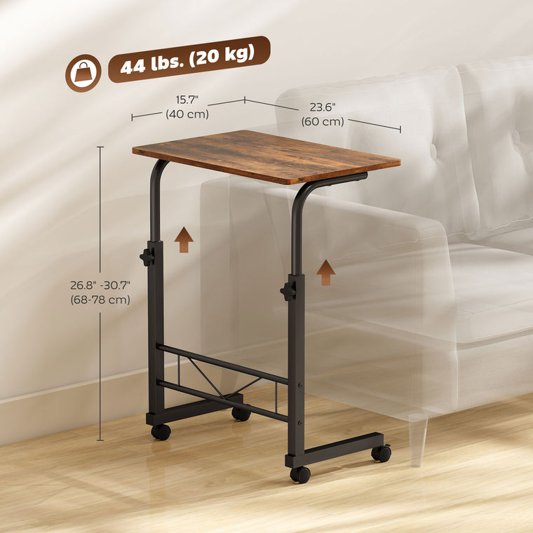 23.5" Mobile Standing Desk with Wheels