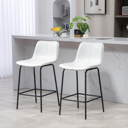 Upholstered Counter Height Bar Stools Set of 2