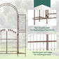 7ft Garden Arch Trellis, Metal Arch, Outdoor Garden Arbor for Climbing Plants, Wedding Decoration