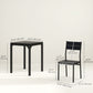 Dining Table Set for 2, 3 Piece Kitchen Table and Chairs with Metal Legs for Small Spaces, Black