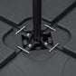 4 Piece Umbrella Base Stand w/ U Locking, 132 lb Capacity Water or 172 lb Capacity Sand, Black