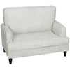 Leathaire Accent Armchair with Turned Legs