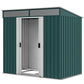 6.5' x 4' Storage Shed with Sliding Doors and Foundation Kit