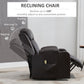Electric Power Lift Chair, PU Leather Recliner Sofa with Footrest, Remote Control and Cup Holders, Brown