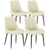 Tufted Upholstered Dining Chairs Set of 4