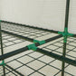 Portable Mini Greenhouse Green House with 3 Tier Shelves, Reinforced PE Cover, Roll-up Doors, 56.3"x18.1"x59.4", White