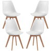 Dining Chairs Set of 4 with PU Leather Cushion