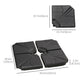 4 Piece Umbrella Base Stand Cantilever Offset Patio Umbrella Weight Plates w/ U Locking, 123 lb Capacity Water or 158 lb Capacity Sand, Black