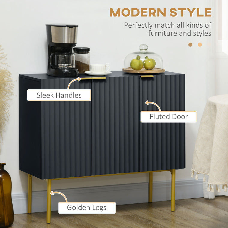 Sideboard Buffet Cabinet with Gold Legs