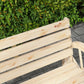 42" Wood Wagon Wheel Bench Garden Loveseat Rustic Seat, Natural Wood