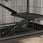 6-Tier Rolling Small Animal Cage, Deluxe Rabbit Cage, Ferret Cage for Mink Chinchilla Kitten Rabbit Charcoal Grey