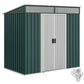 6.5' x 4' Storage Shed with Sliding Doors and Foundation Kit