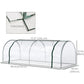 8' x 3' x 2.6' Mini Greenhouse Portable Hot House for Plants with Zippered Doors for Outdoor, Indoor, Garden, Clear