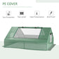 71" x 55" x 32" Mini Greenhouse Portable Hot House for Plants with 2 Large Windows and Ground Nails for Outdoor, Indoor, Garden, Gardening Kit, Green