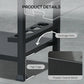 3-Shelf Grill Cart with Foldable Side Table & Stainless Steel Top