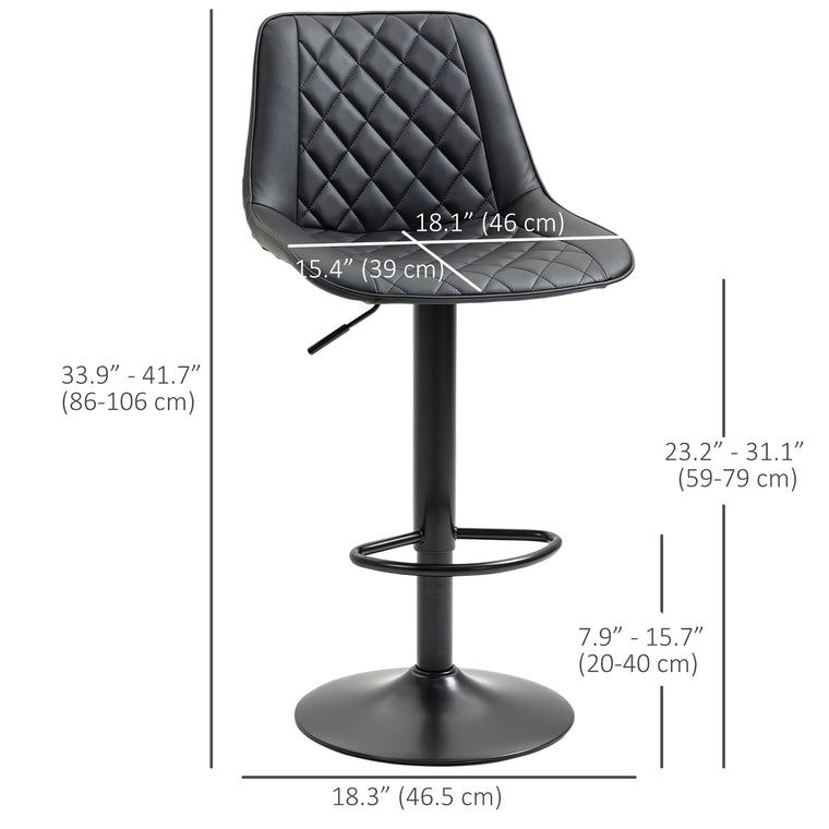 Swivel Counter Height Bar Stools Set of 2