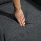 Vintage Armchair, Upholstered Accent Chair with Rolled Arms, Gourd-Shaped Rubber Wood Legs, Dark Grey