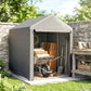 4' x 6' Bike Storage Shed with Roll-Up Door