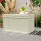 70-Gallon Resin Deck Box with Handles - Sand