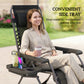 Zero Gravity Chair Set of 2, Folding Reclining Outdoor Lounge Chair with Cup Holder, Headrest, Black