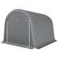 10' x 10' Outdoor Storage Tent, Heavy Duty and Waterproof Portable Shed for Bike, Motorcycle & Garden Tools, Light Grey