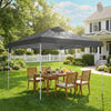 9.8' x 9.8' Dark Grey Waterproof Pop-Up Canopy Tent
