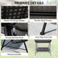 3-Person Patio Swing Chair with Canopy 3 Seater Porch Swing for Garden, Backyard, Poolside, Light Grey