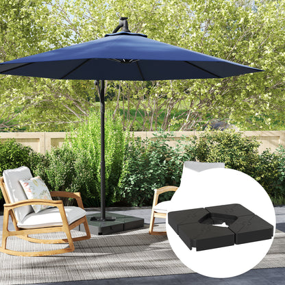 Black Set of 4 Umbrella Base Weights