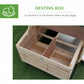 77" Chicken Coop Hen House Rabbit Hutch Poultry Cage Pen Outdoor Backyard with Nesting Box Run Natural