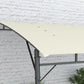 10' x 13' Backyard Pergola with UV30+ Protection Canopy and Steel Frame for Porch, Patio, Deck, Cream White