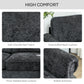 L Shape Sofa, Modern Sectional Couch with Changeable Chaise Lounge, Wooden Legs, Corner Sofa for Living Room, Black