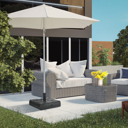 Black Fillable Umbrella Stand for 1.5-1.9" Poles