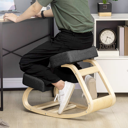 Wood Kneeling Chair with Thick Pads