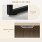 Modern Sideboard, Buffet Cabinet with Adjustable Shelves, 3 Chevron Doors for Living Room, Hallway, Oak Wood Grain