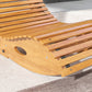 Outdoor Rocking Chair w/ Slatted Seat, Wooden Rocking Chair, 51.2" x 23.6" x 23.6", Light Brown