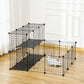 Small Animal Cage Rabbit Cage with Door, Guinea Pig Playpen, Small Animal Fence for Bunny, Chinchilla, Freret, Chinchilla, Indoor and Outdoor Use, Total 31 Panels, 41.3" x 41.3" x 27.6"