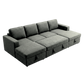 Liberty U-Shaped Sleeper Sectional with Double Storage