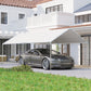 10' x 20' Carport Heavy Duty Galvanized Car Canopy with Included Anchor Kit, 3 Reinforced Steel Cables, White