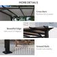 10' x 10' Outdoor Pergola Patio Gazebo Canopy Sun Shelter, Steel Frame, White