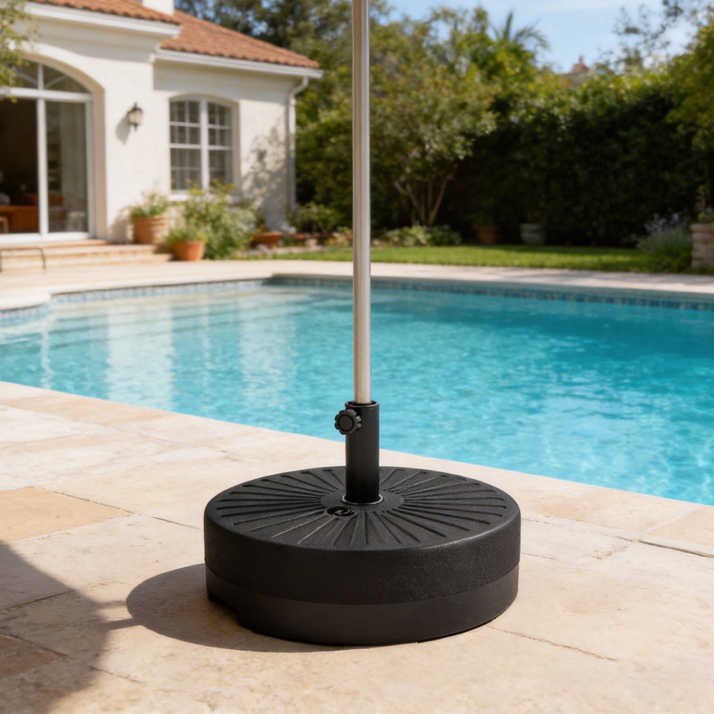 20" Fillable Water/Sand Umbrella Base Stand