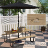 5.7ft Spruce Wood Picnic Table with Umbrella Hole