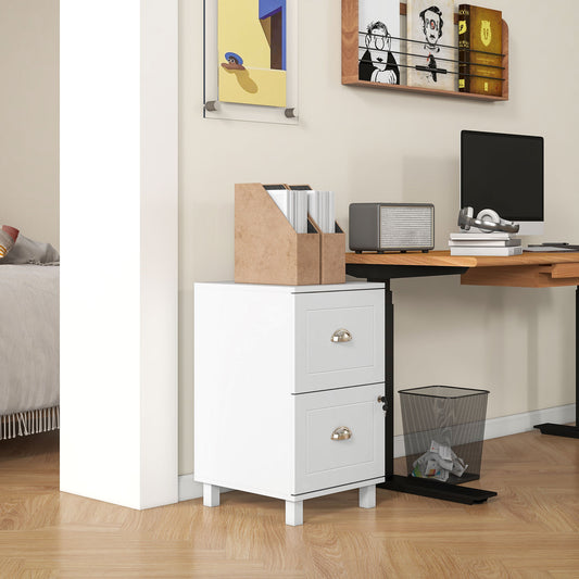 2-Drawer Lockable Filing Cabinet