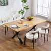 4 Pieces Kitchen Chairs, Modern Dining Chairs w/ Corduroy Upholstery and Steel Legs for Living Room, Beige