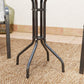 3 Pieces Bistro Set, Small Patio Furniture Set with Stackable Mesh Chairs, Glass Table for Garden, Balcony, Dark Grey