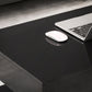 Coffee Table with Adjustable LED Lights, Modern Living Room Table with 2 Drawers, Open Shelf, Remote, High Gloss Black