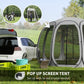 11' x 11.5' Screen Tent, Pop Up Camping Gazebo with Portable Carry Bag and 2 Doors, Grey