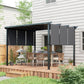 Metal Pergola, Outdoor Pergola with Retractable Canopy, for Garden, Patio, Backyard, Deck - 10' x 12'