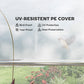 19.5' x 10' x 6.6' Tunnel Greenhouse Outdoor Green House with Roll-up Mesh Sidewalls, Mesh Door, Galvanized Steel, Wind Resistant, White